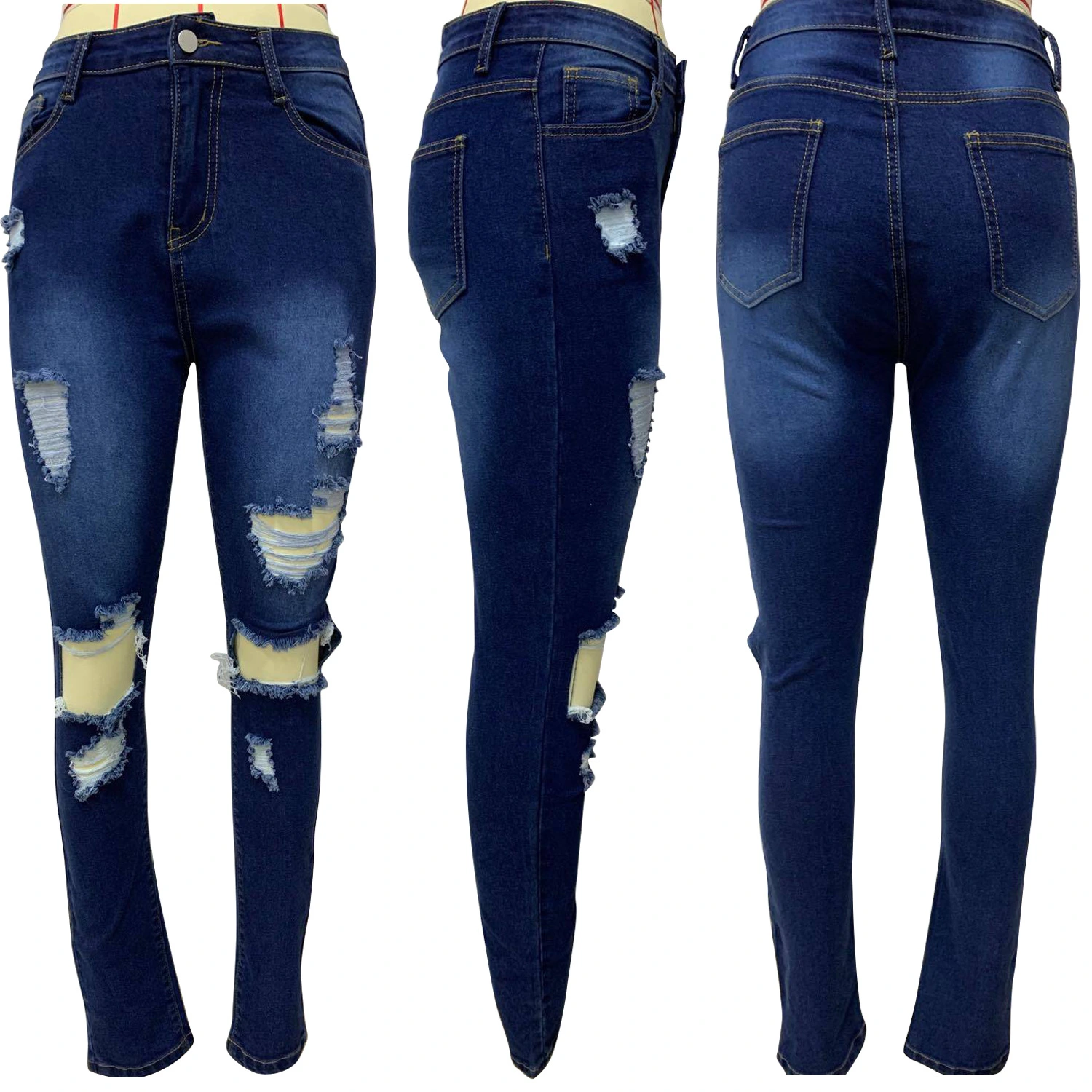Popular Ripped Fringed Trousers
