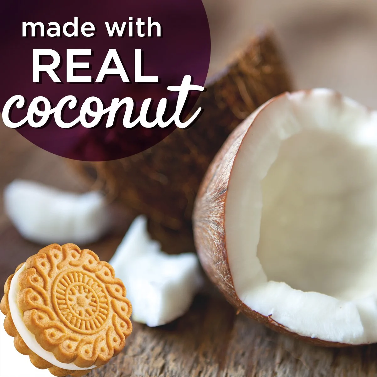 Dare Coconut Creme Filled Cookie, Peanut Free, 10.2 Ounces (Pack Of 12)