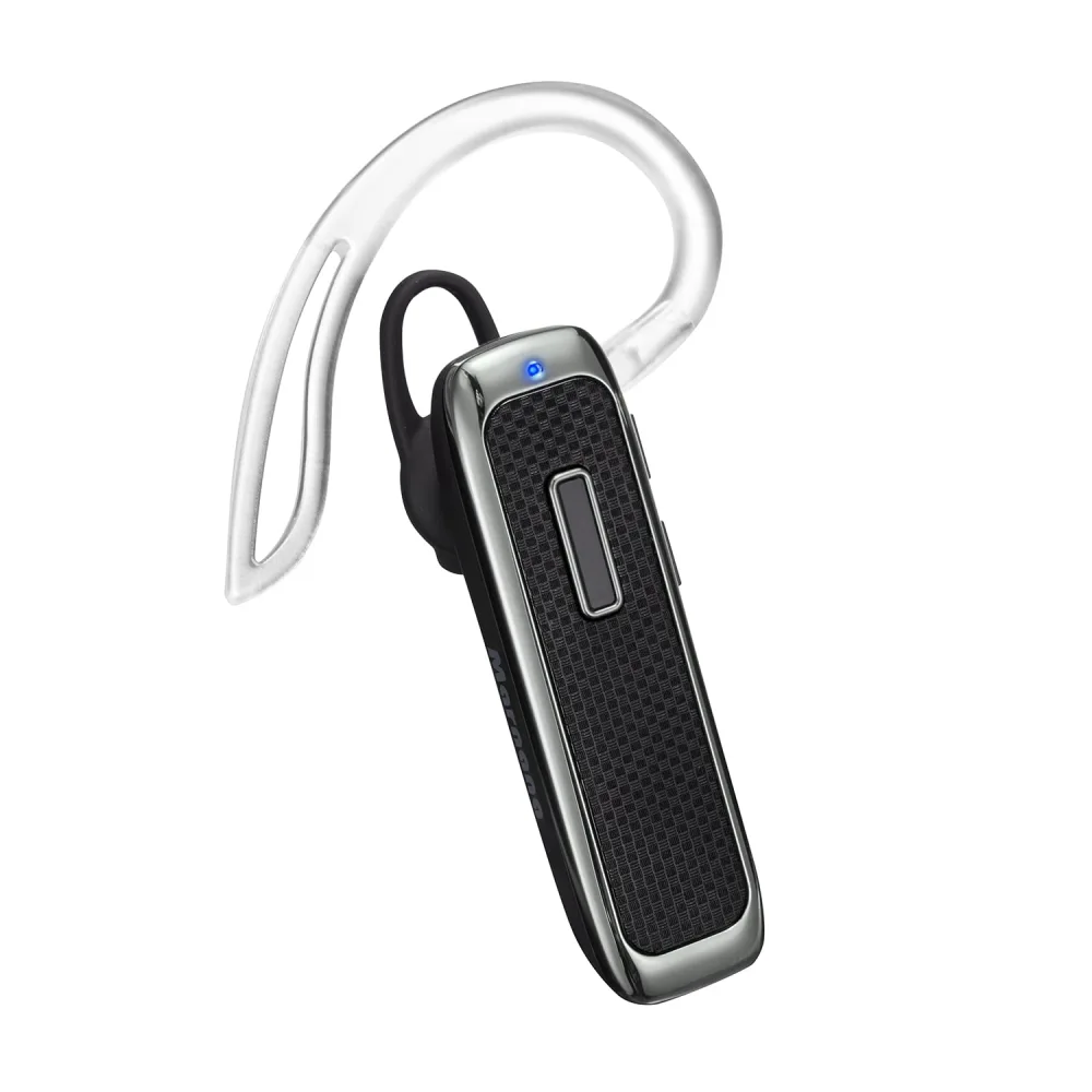 Bluetooth Headset, Hands-Free Wreless Bluetooth Earpiece with 18 Hours Playtime and Noise Cancelling Mic for iPhone Samsung Android Cell Phone Truck Driver - Black