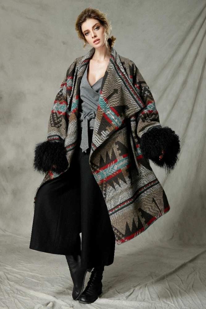 Independent design women's autumn winter coat