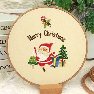 Original Christmas Embroidery Diy Handmade Creative Novice Beginner Basic Three-Dimensional European Embroidery Material Package