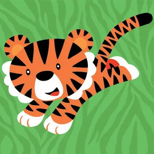 Brave Tiger - DIY Painting By Numbers Kit