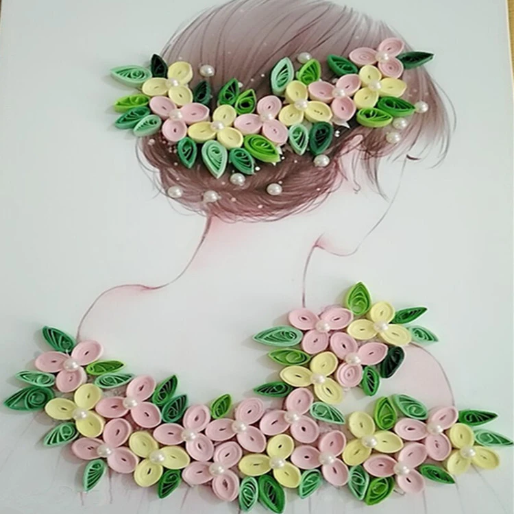 A4 Line Drawing Drawing Tool For Beginners Quilling Paper Set