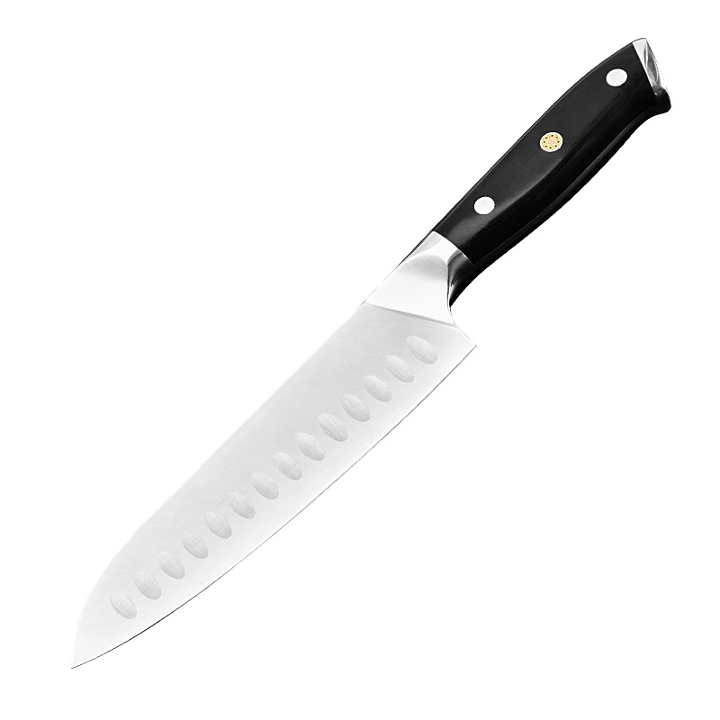 7 Inch German 1.4116 Stainless Steel Kitchen Santoku Chef Knife