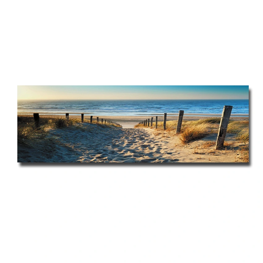 Living in a single bedside sea beach landscape canvas murals