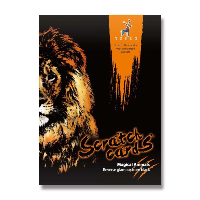 Colorful animal scratch paper