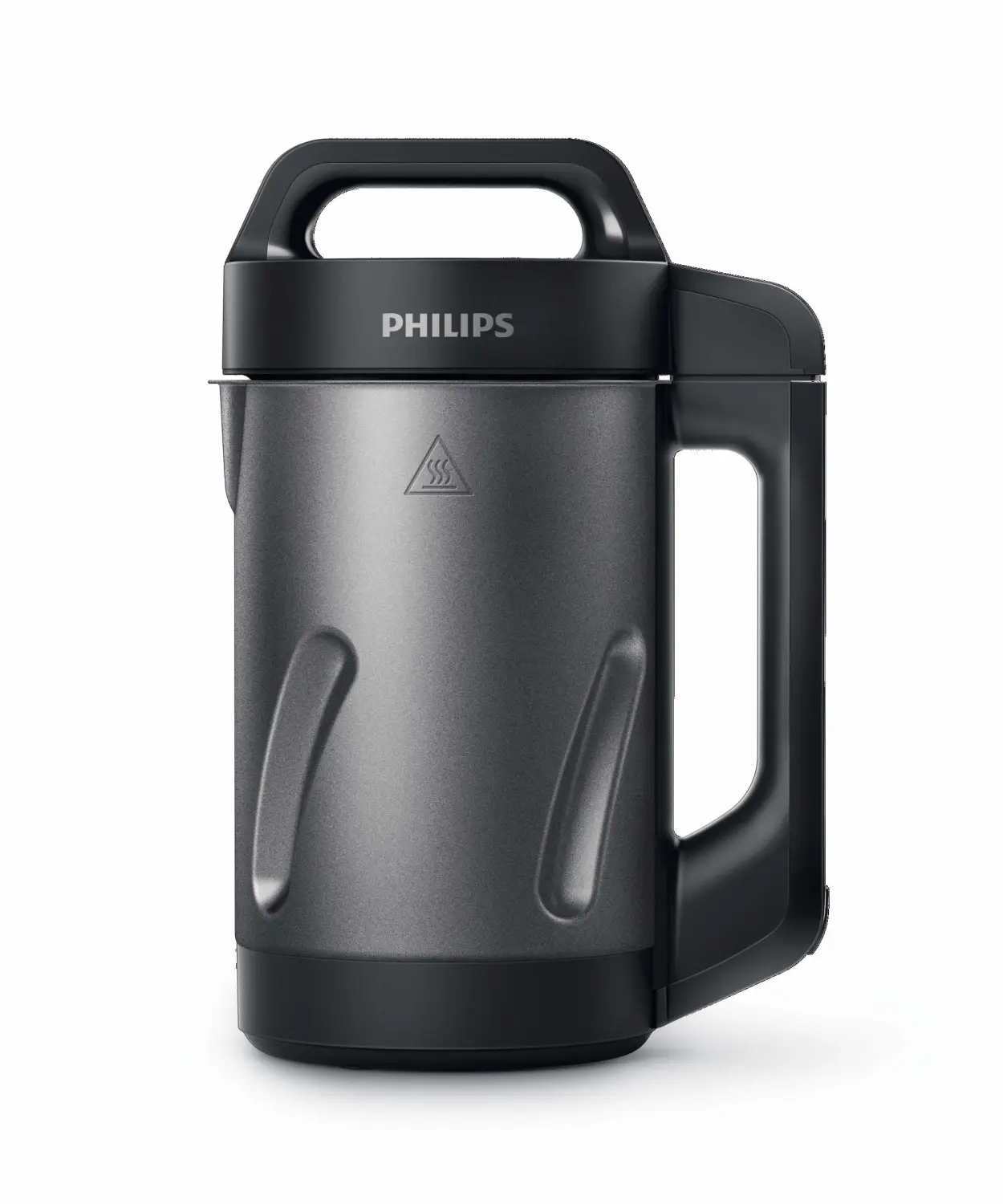 Philips Soup and Smoothie Maker, Makes 2-4 servings, HR2204/70, 1.2 Liters, Black and Stainless Steel