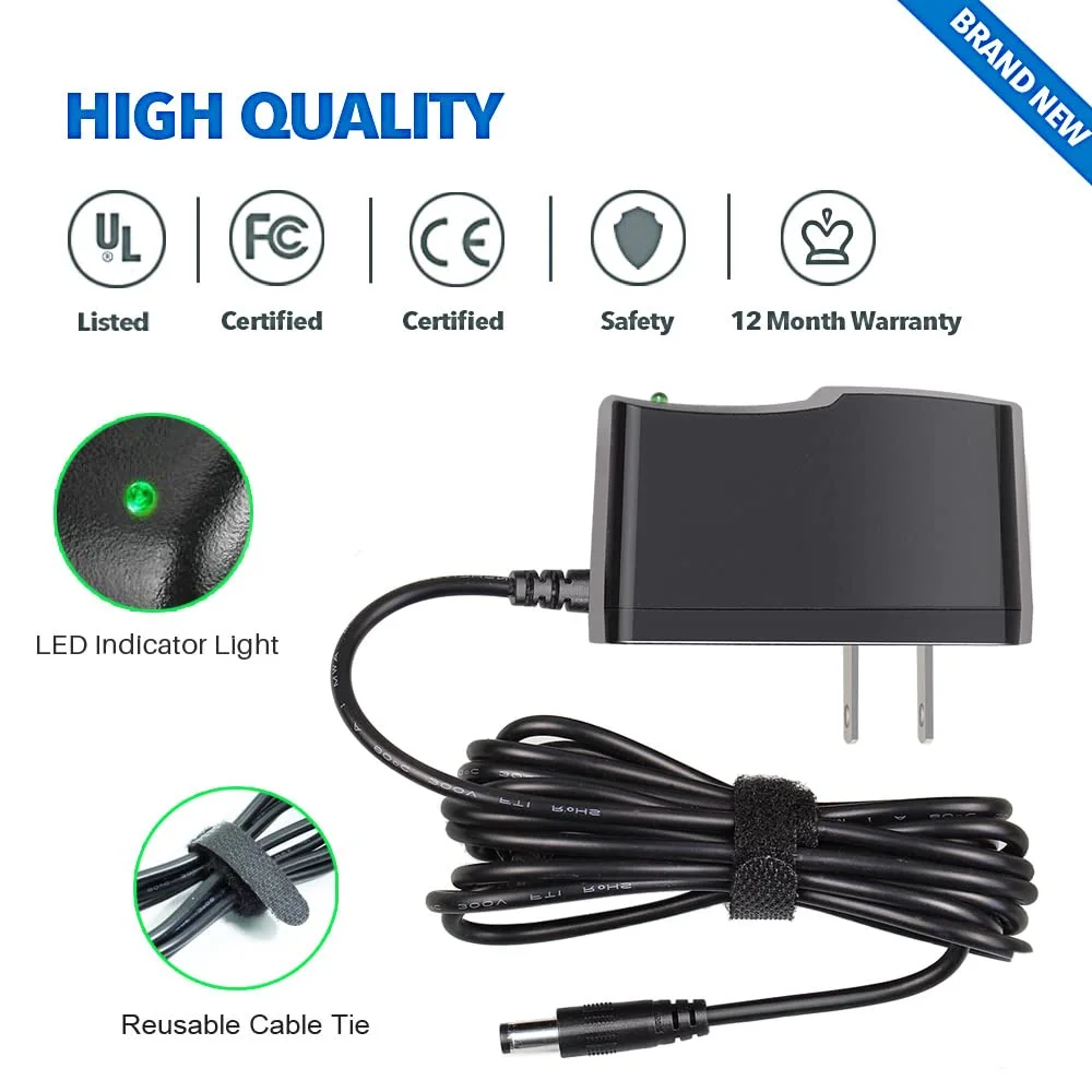 UL Listed 9V AC/DC Power Adapter for Arduino/Schwinn Bike A10 A20 A40 220 430 Elliptical Trainer/Crosley Cruiser CR8005A - Center Positive 5.5x2.1mm Power Supply for UNO R3 - Only for Listed Model