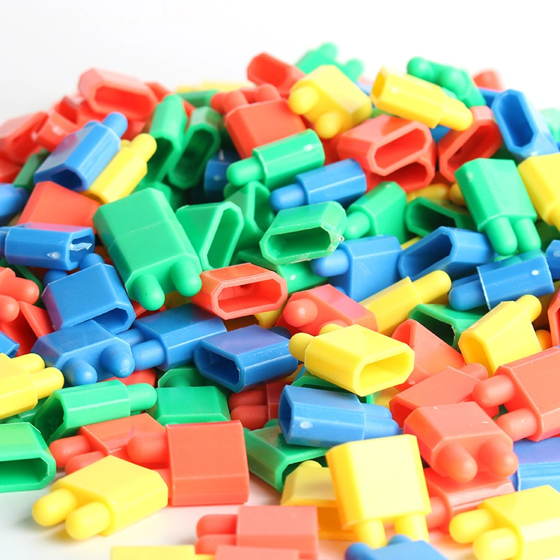 Children's Puzzle Assembly Plastic Building Block Set