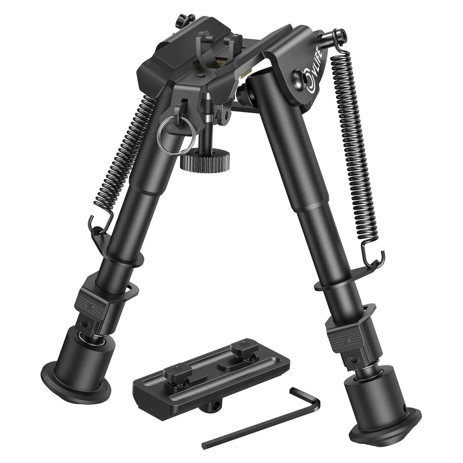 CVLIFE 6-9 Inches Bipod with Adapter for M-Rail