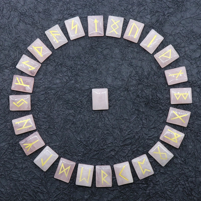 Runic Divination, Fortune-Telling Stone, Carved Semi-Precious Stone, Craft Decoration
