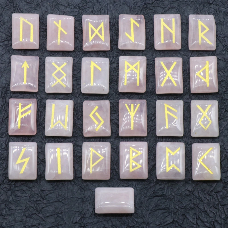 Runic Divination, Fortune-Telling Stone, Carved Semi-Precious Stone, Craft Decoration