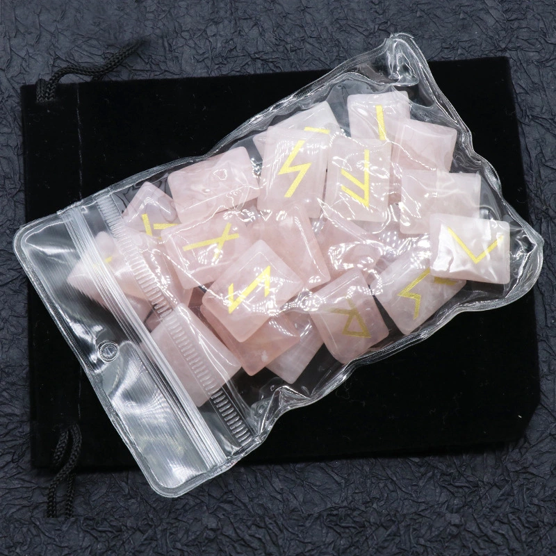 Runic Divination, Fortune-Telling Stone, Carved Semi-Precious Stone, Craft Decoration