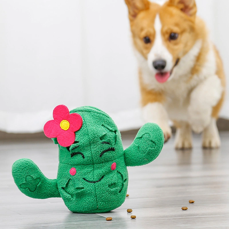 Ouets En Peluche Pour Animaux De Compagnie, 3 En 1, Cactus Avec Balle Dananas, Jouets De Styliste Pour Chiens ,Formation Du Qi, Jouets Pour Animaux De Compagnie