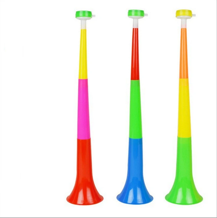 Plastic Large Telescopic Three-section Horn Toy Wholesale Educational Children's Musical Instrument Cheering Props