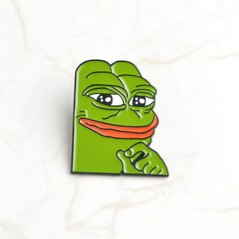 Little Frog Brooch Mermaid Badge Pepe Emoticon Pack