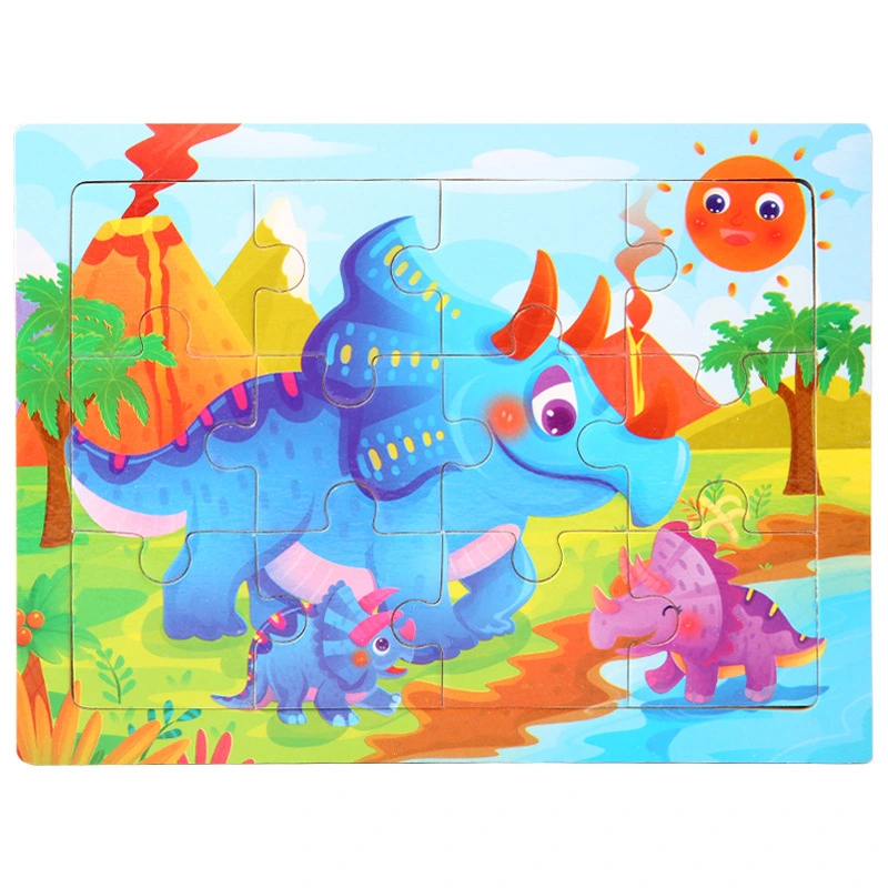 Children's Animal Cartoon Plane Puzzle