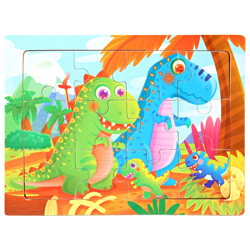 Children's Animal Cartoon Plane Puzzle