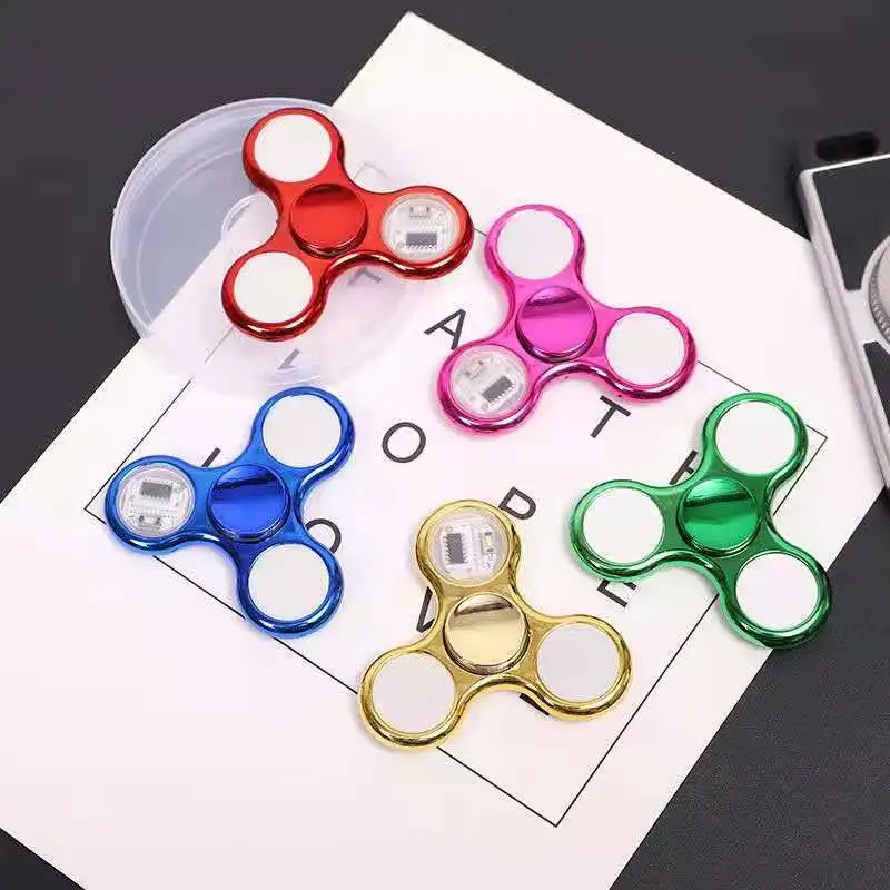 Fingertip Gyro With Light 18 Variable LED Luminous Toy