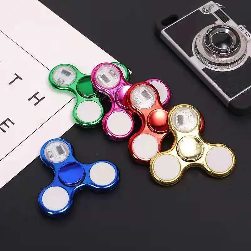 Fingertip Gyro With Light 18 Variable LED Luminous Toy