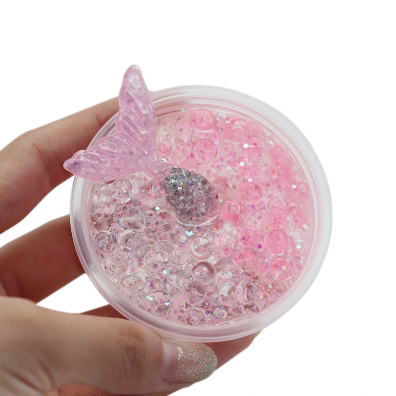 Mermaid Flat Beads Mud Slime Crystal Mud Cotton Mud