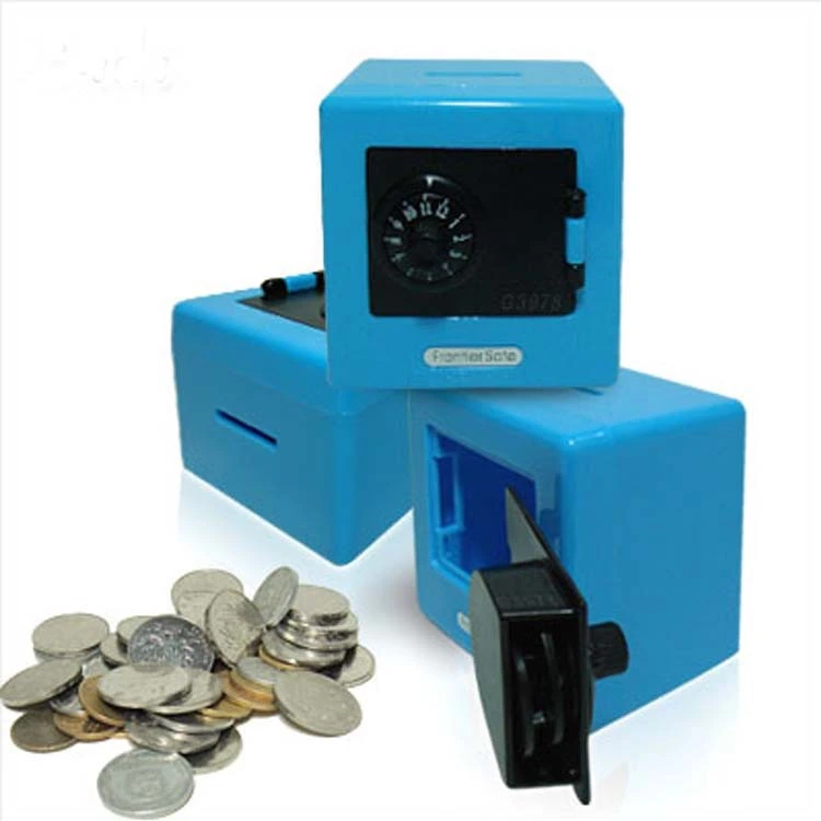 Plastic Piggy Bank Safe Box Shape Safe Coin Piggy Bank