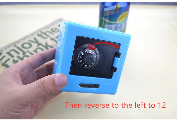 Plastic Piggy Bank Safe Box Shape Safe Coin Piggy Bank
