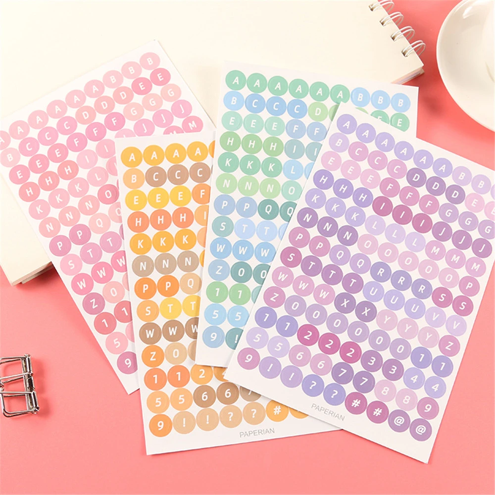 Digital Dot Cute Hand Account Creative Decoration Material Decorative Notebook Sticker