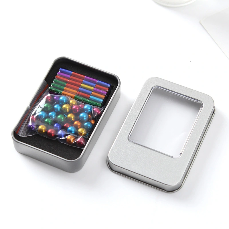 Silver Colored Neodymium Iron Boron Magnetic Steel Ball Toy