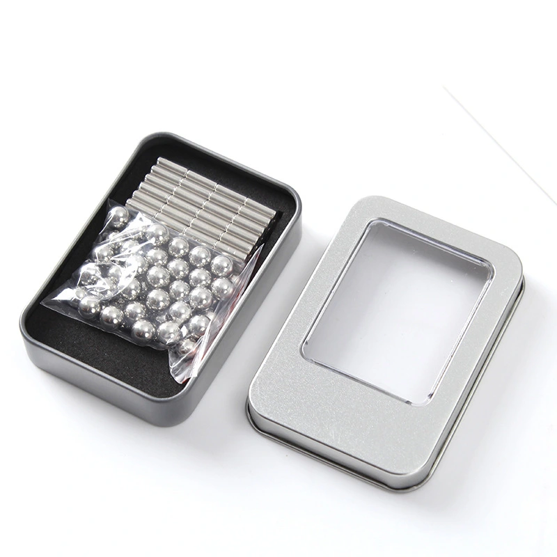 Silver Colored Neodymium Iron Boron Magnetic Steel Ball Toy
