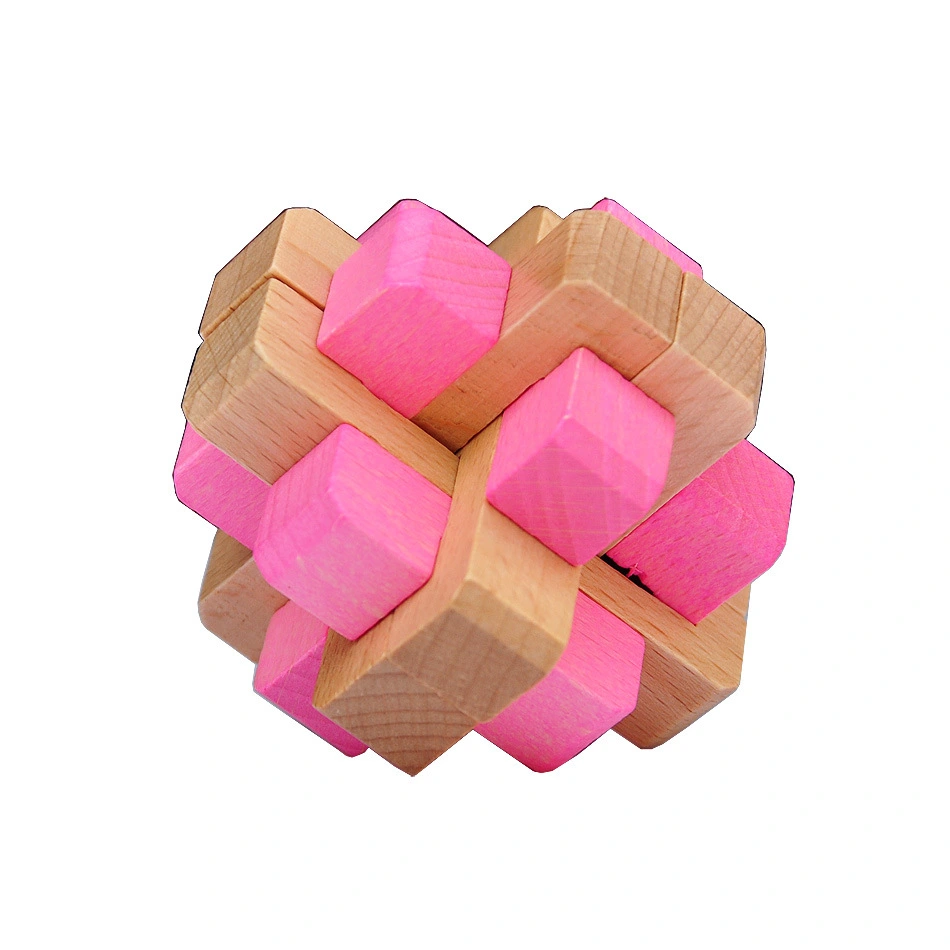 Wooden Educational Toy Kongming Luban Lock Football