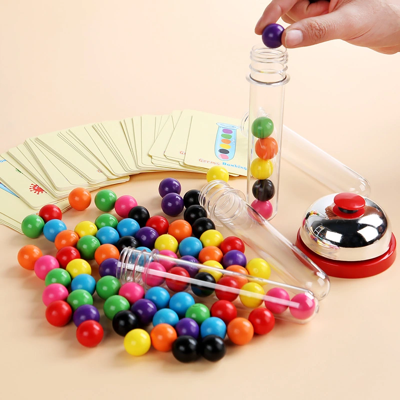 Children's Test Tube Clip Beads Baby Early Education Puzzle Game