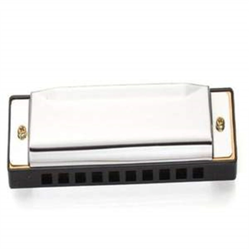 Stainless Steel Cover Ten-hole Harmonica In C