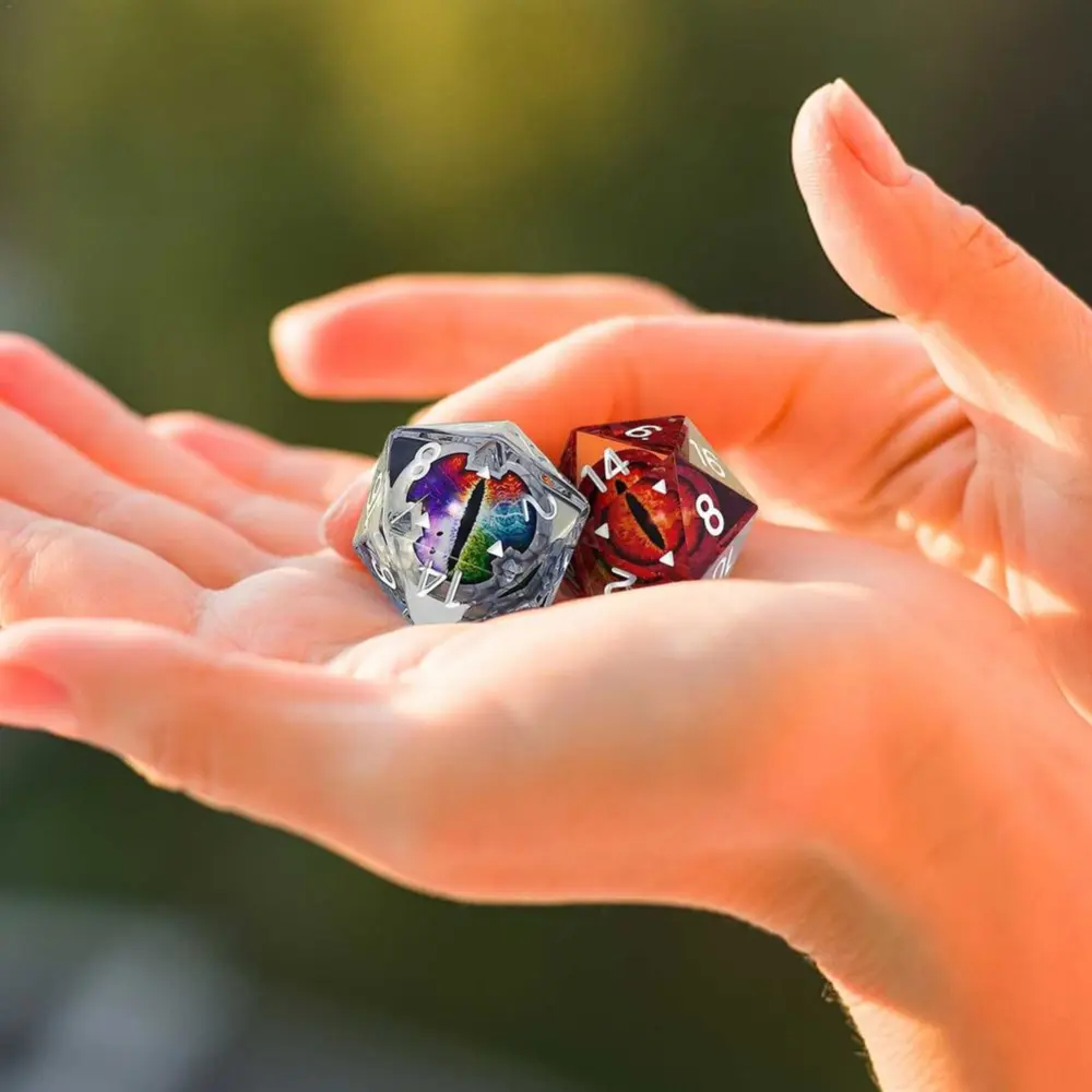 Eye Crystal Symphony Polygonal Dice Set Toy