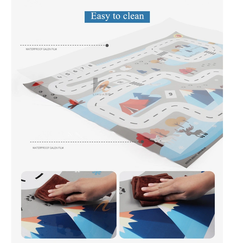 English version children's toy city parking lot map