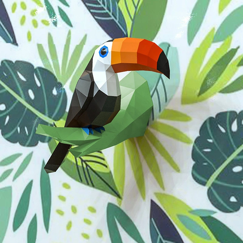 Toucan Origami Model