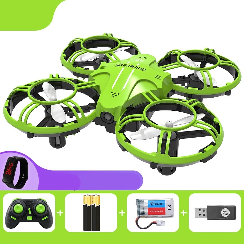 Small drone remote control airplane boy