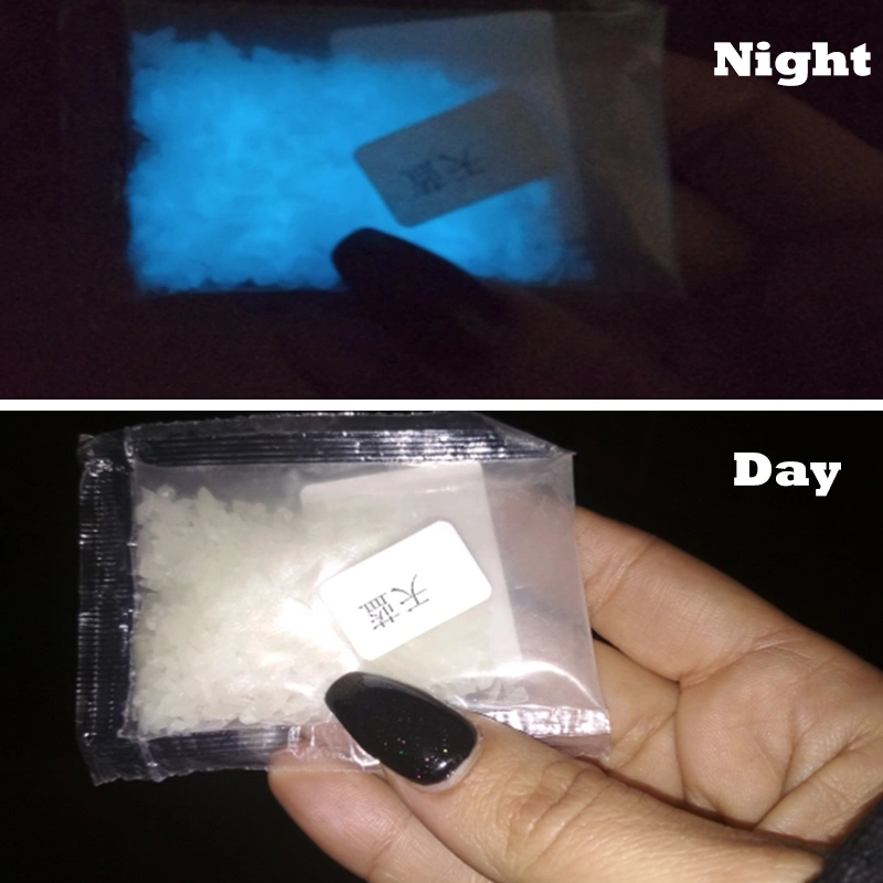 Decorative luminous particles
