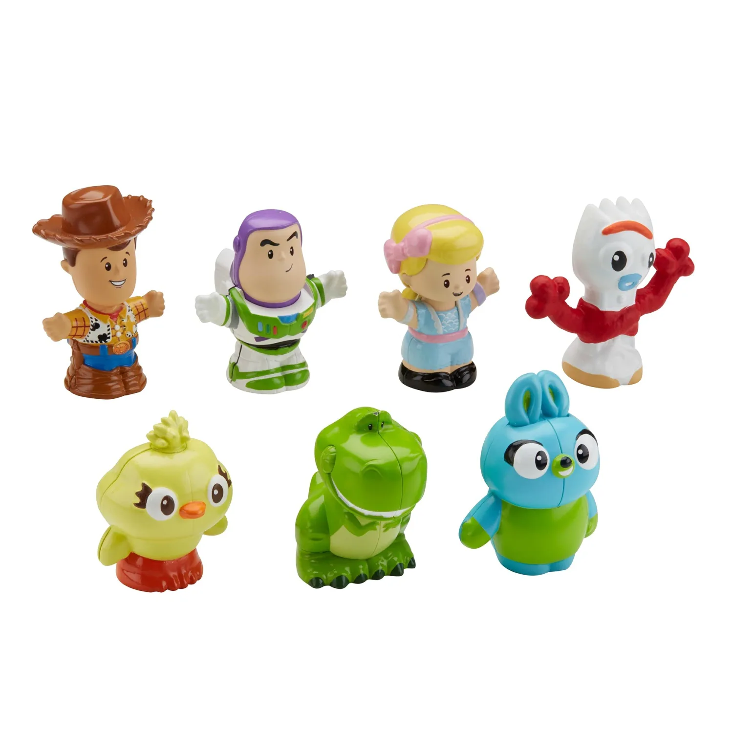 Fisher-Price Little People Toddler Toy Disney Toy Story 7 Friends Figure Set with Woody & Buzz Lightyear for Pretend Play Ages 18+ Months (Amazon Exclusive)