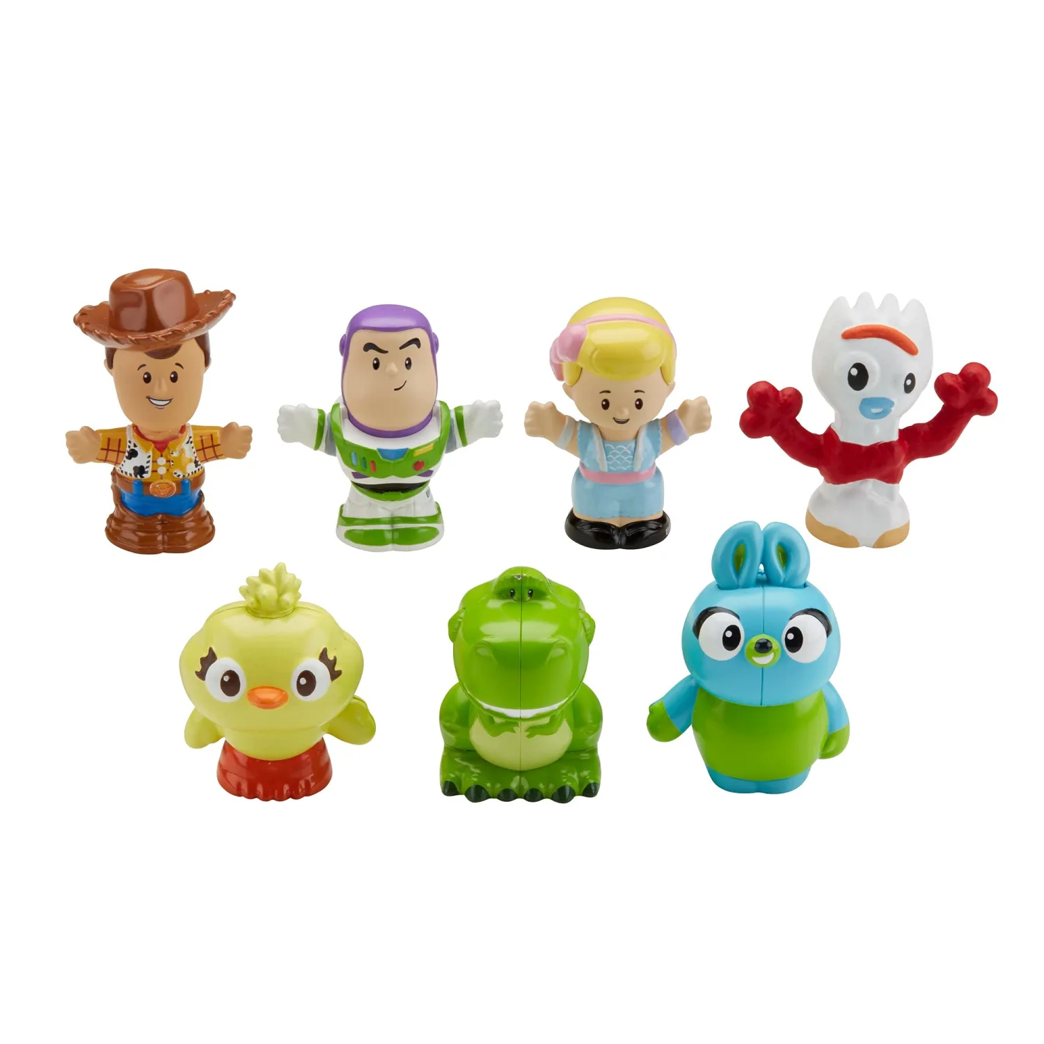 Fisher-Price Little People Toddler Toy Disney Toy Story 7 Friends Figure Set with Woody & Buzz Lightyear for Pretend Play Ages 18+ Months (Amazon Exclusive)