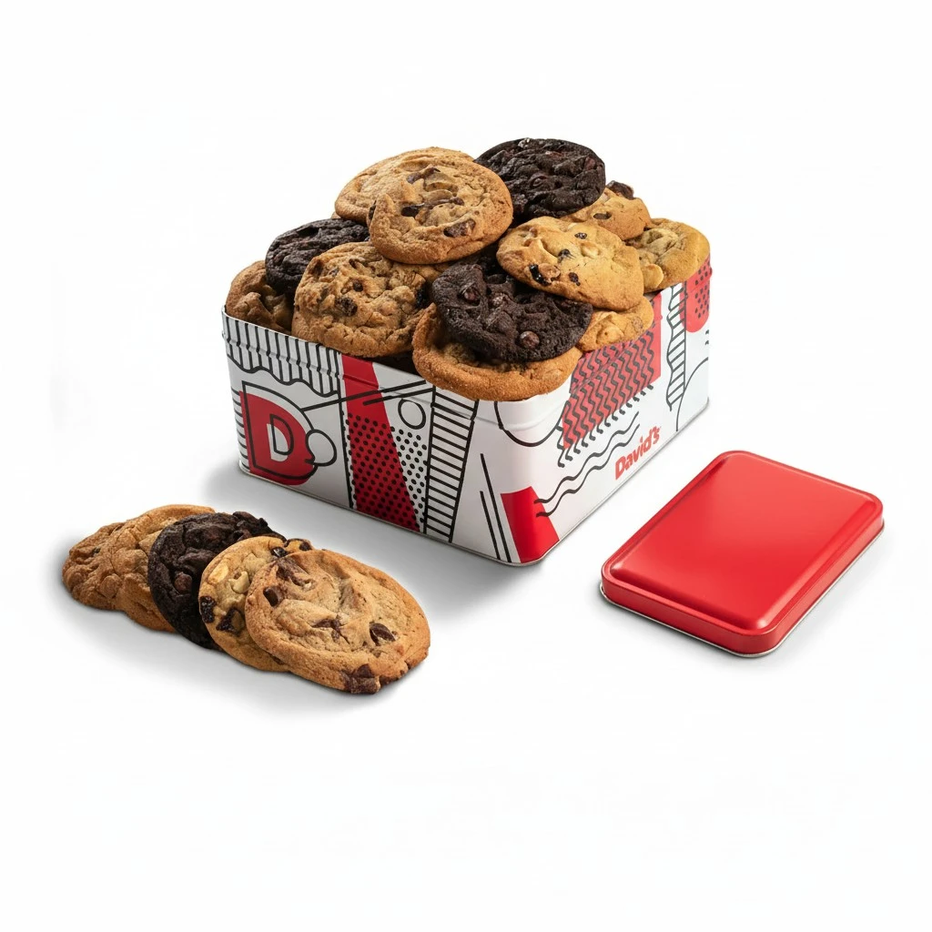 David's Cookies 2lbs Assorted Flavors Fresh Baked Cookies - Handmade and Gourmet Cookies - Delectable and Made with Premium Ingredients - Cookie Gift Basket - Great Gift For All Occasions