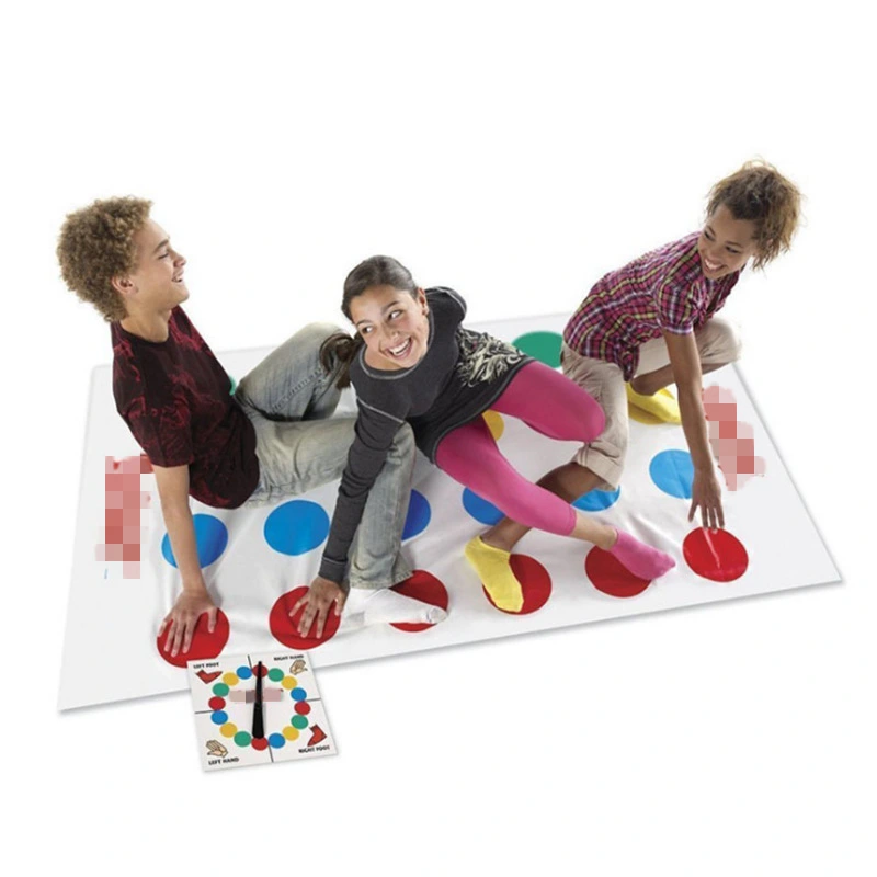Parent-child interactive toy twister game mat