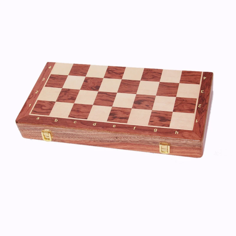 Wood chess rosewood veneered checkerboard environmental protection paint