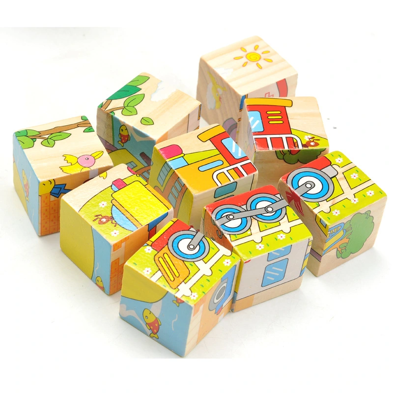 Baby education 9 three-dimensional puzzle pieces