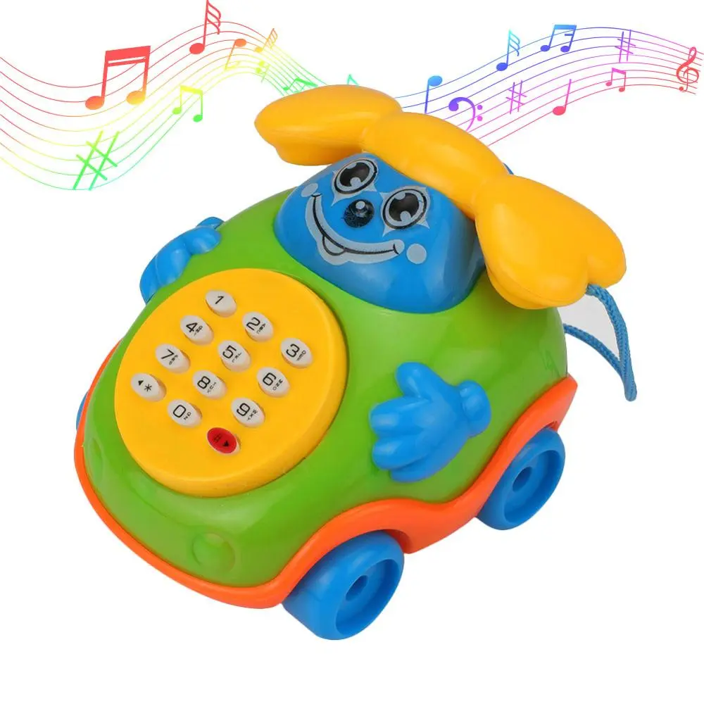 Cartoon music car child singing phone car toy