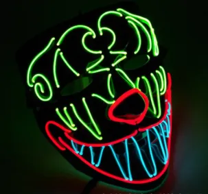 Carnival multicolor horror scream stage mask
