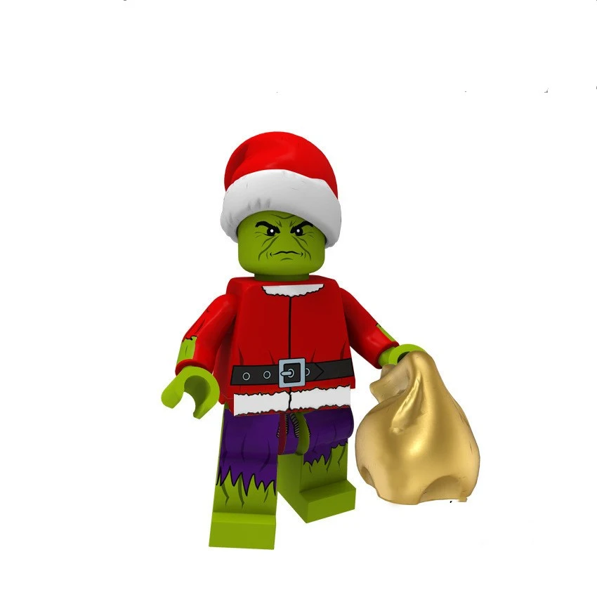 Christmas version of superhero building blocks