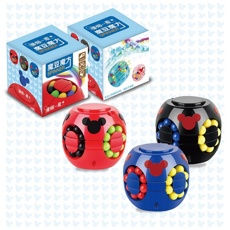 Creative finger top hamburger magic cube toy