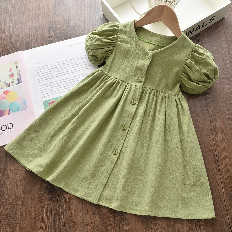 Summer Cute Princess Style Children's Dress With Embroidery Mesh