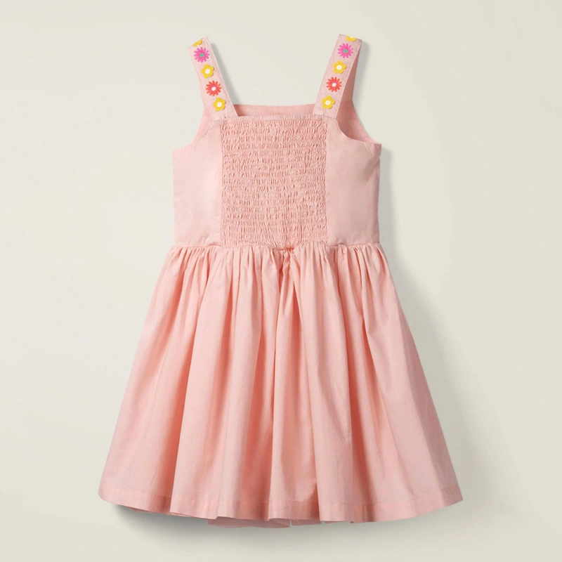 Knitted embroidered children's dress